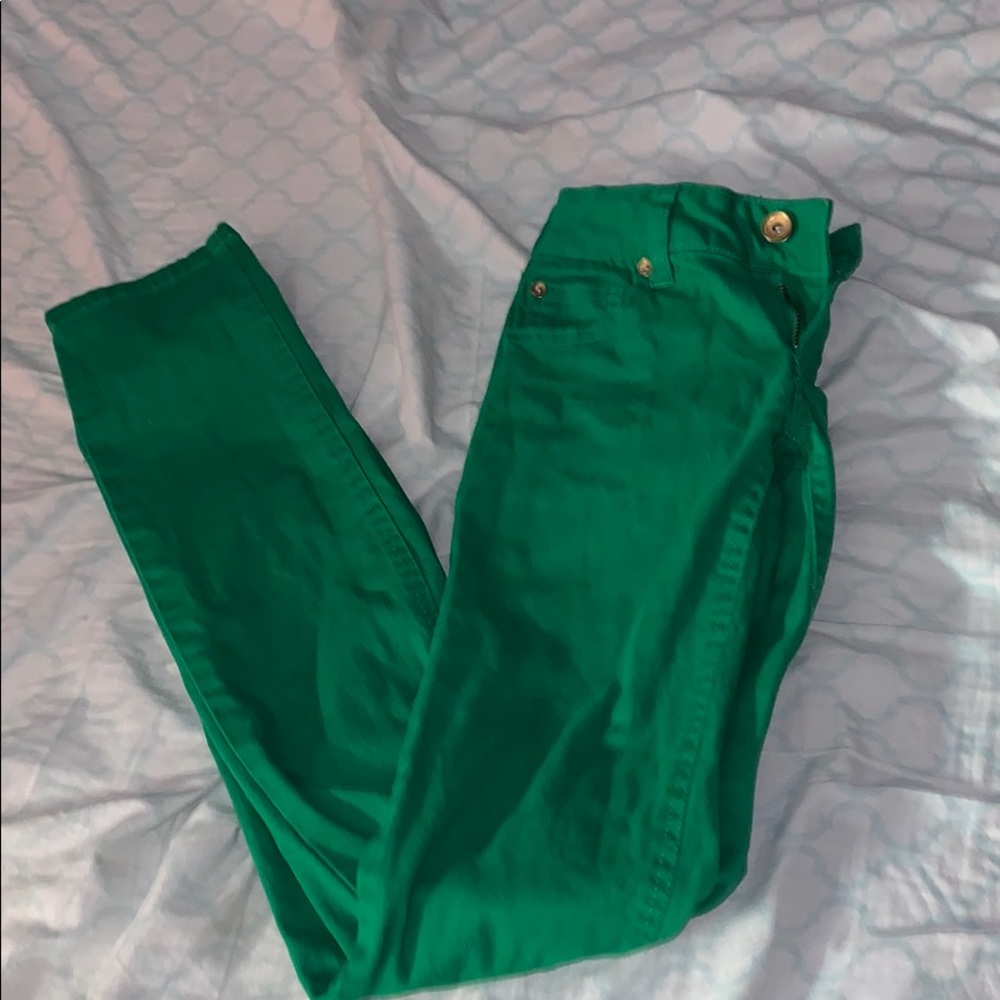 Green jeans
